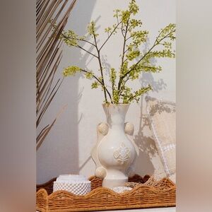 Anthropologie Aya Ceramic Vase NEW